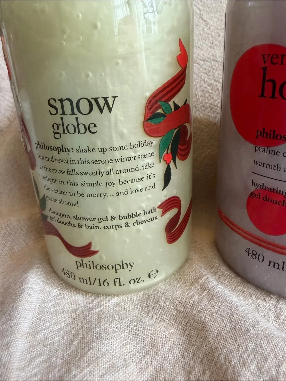 NEW~ Philosophy Snow Globe & Very Merry Holiday Shower 3-n-1 Gel set